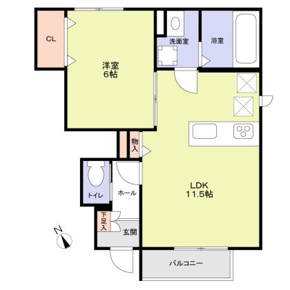 グランプレイス越谷の間取り