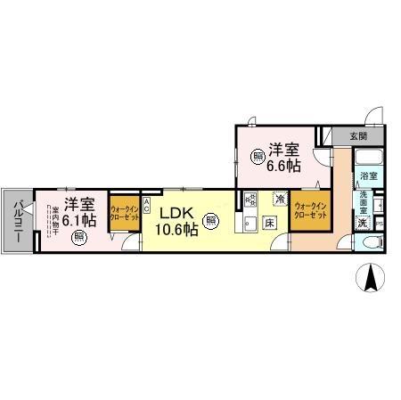 メゾンアーク西新井の間取り