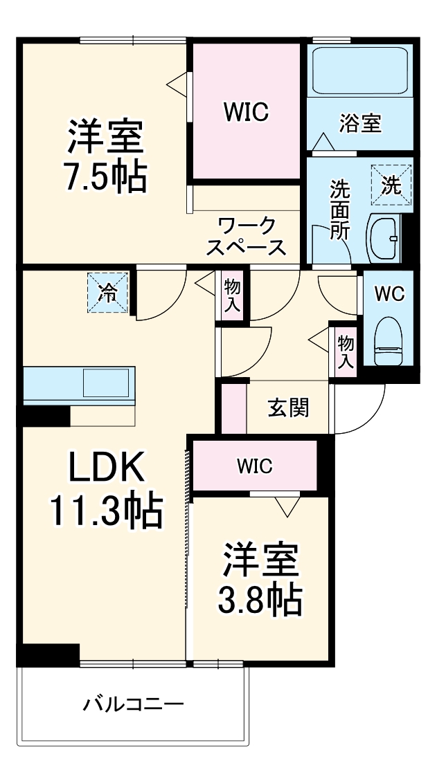 カーサデルリーゾの間取り