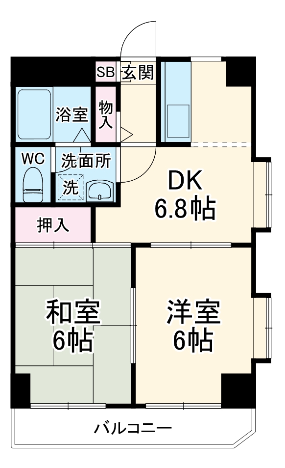 カーサ汐見の間取り