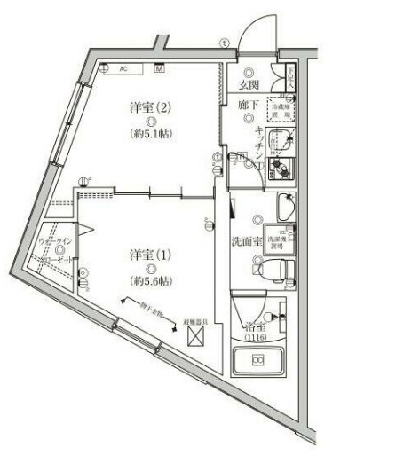 ＶＥＲＸＥＥＤ　ＳＴＡＩＲ　Ｍｕｓａｓｈｉーｋｏｙａｍａの間取り