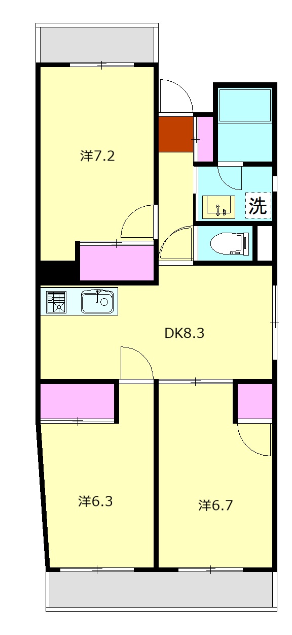 第2中庭ビルの間取り