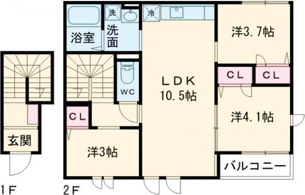(仮称)練馬区北町1丁目新築の間取り