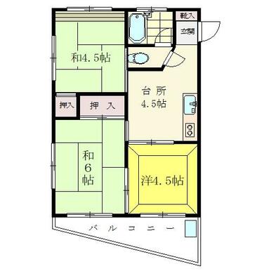 ハイム田代の間取り