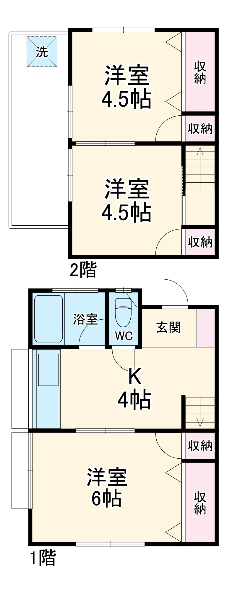 高橋貸家の間取り