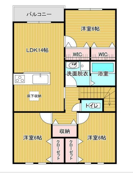 スカイタウン中西の間取り