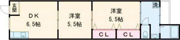 花園貸家の間取り