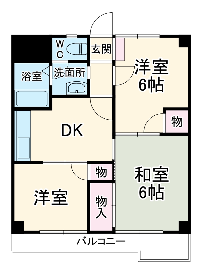 紙谷第3マンションの間取り