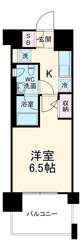 クレストフォルム大阪天満橋の間取り