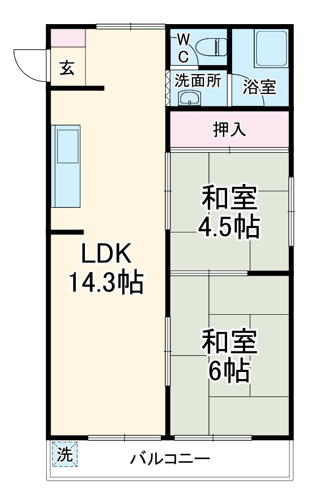 ユーレジデンスサンミラーの間取り