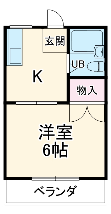 旭ハイツ江坂の間取り