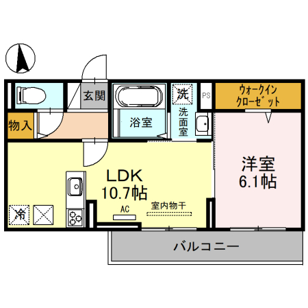 フロイデ仲原の間取り