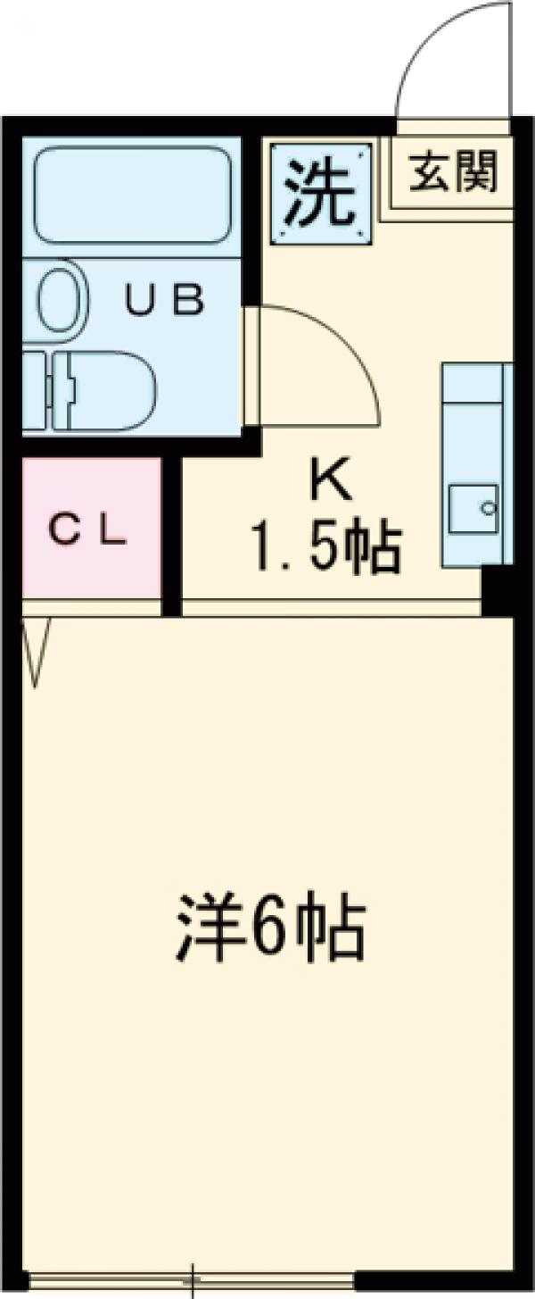 弥生レジデンスA棟の間取り
