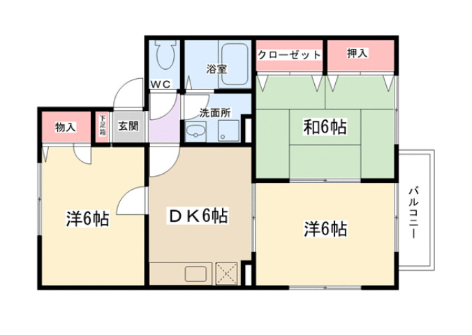 フィレンツェKM PartIの間取り