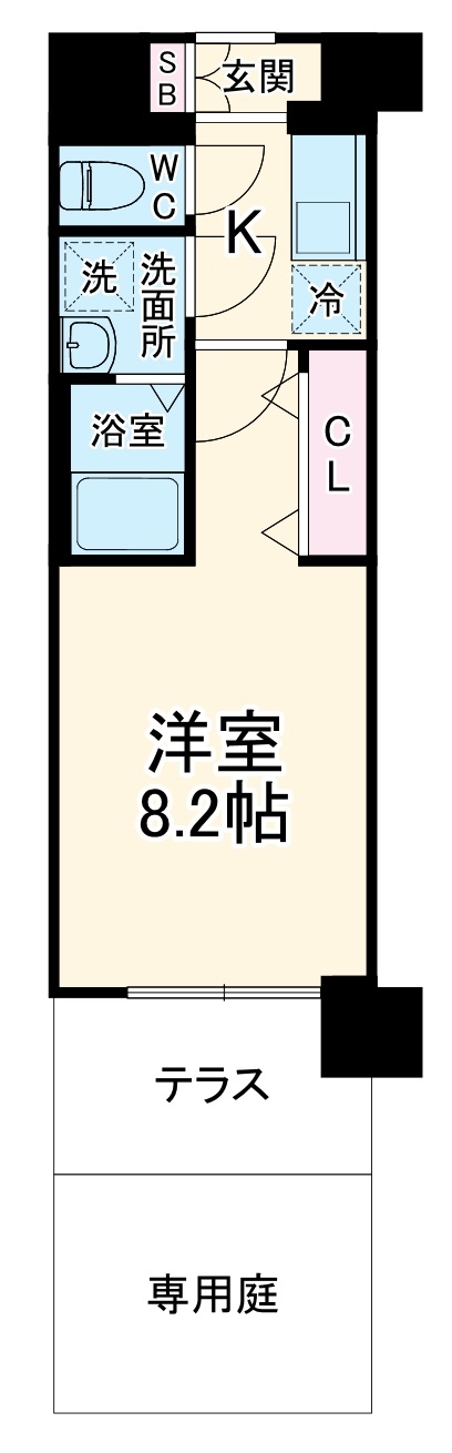 ソルテラスOSAKA御幣島の間取り
