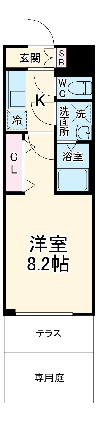 ソルテラスOSAKA御幣島の間取り