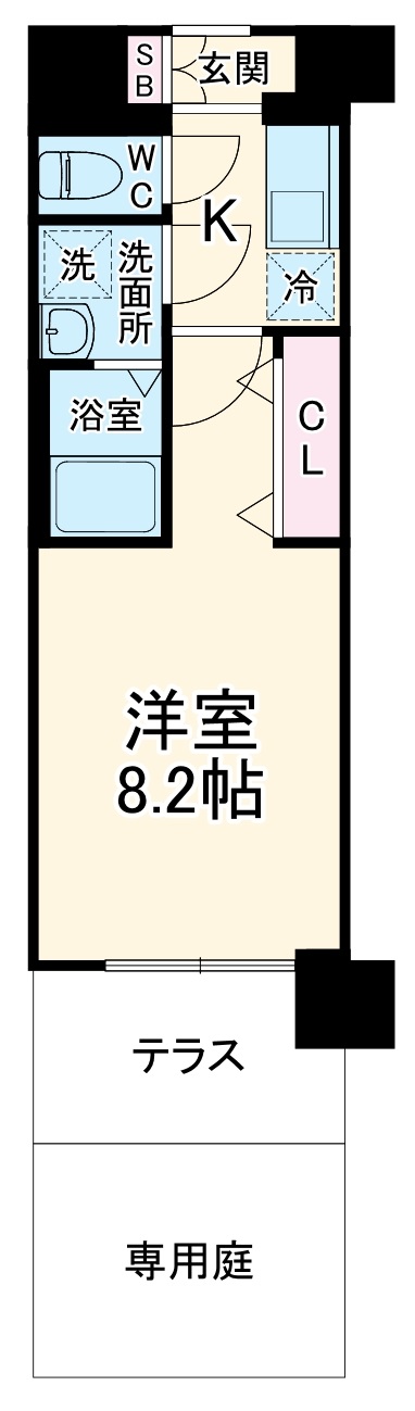 ソルテラスOSAKA御幣島の間取り