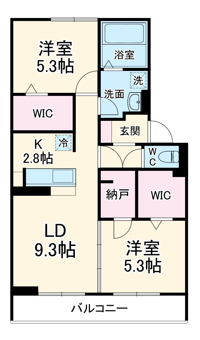 フラット エステートの間取り