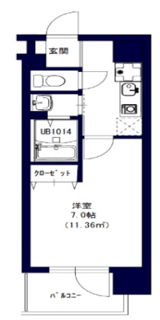 Dコート川崎駅前の間取り