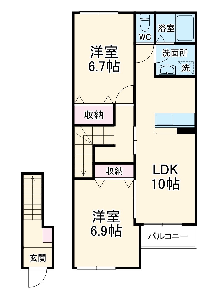 サン・フィールドの間取り