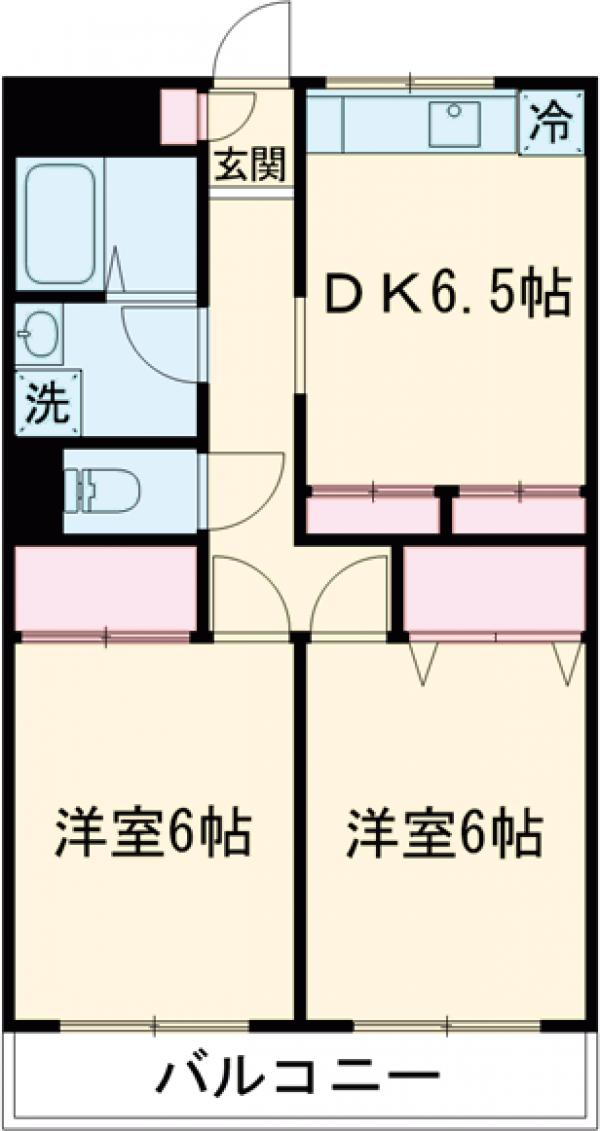 アムールオオカサの間取り