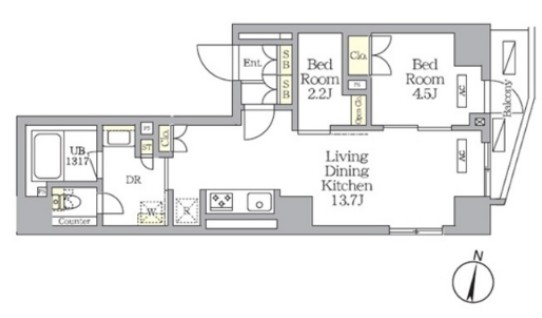 NOGATA RESIDENCE の間取り