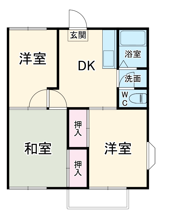 グランデュール横尾の間取り