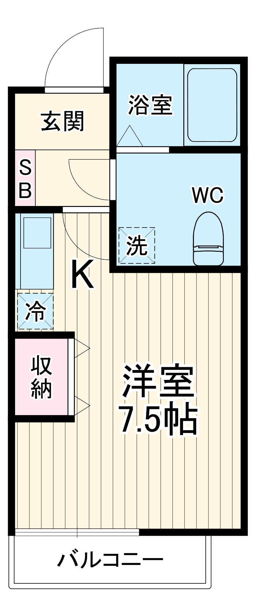 ロワール湘南 Aの間取り
