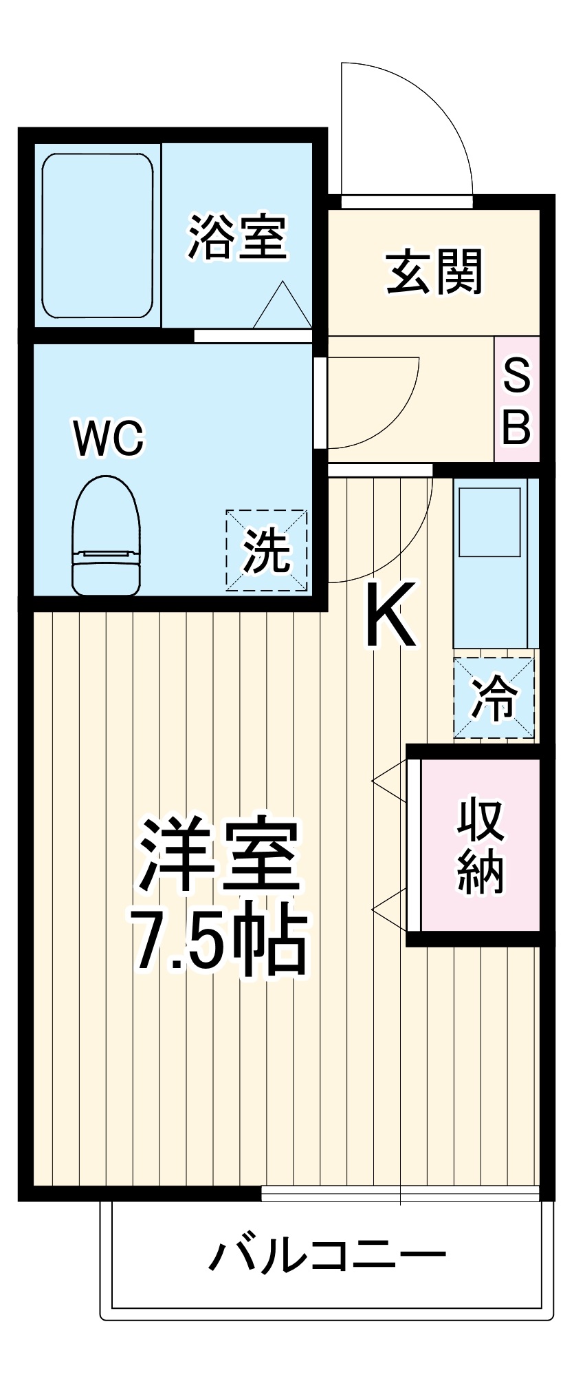 ロワール湘南 Aの間取り