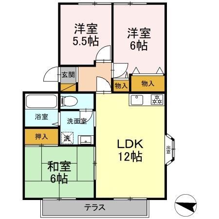 コアロードの間取り
