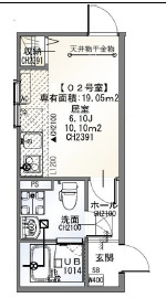 NanoCare MINAMI-GYOTOKUの間取り