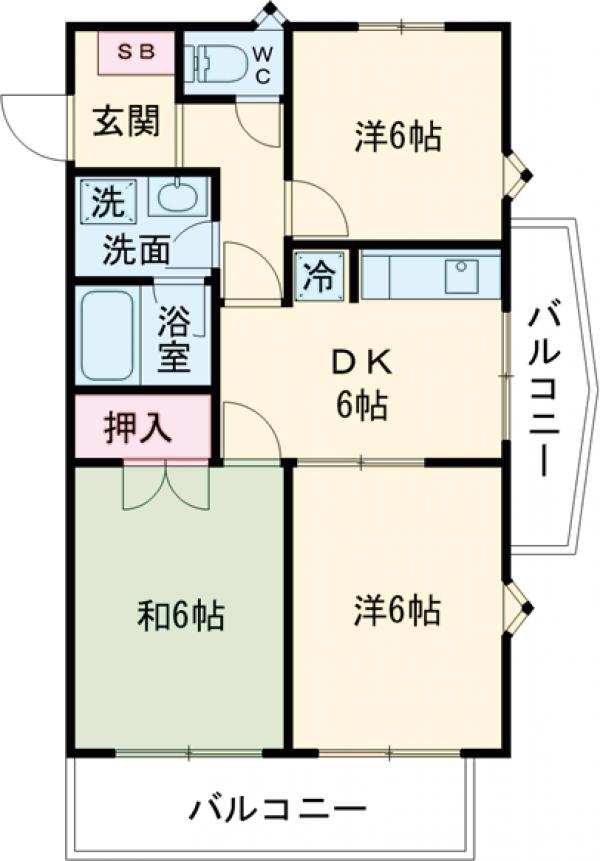 アメニティーコートの間取り