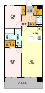 ロイヤルパークス梅島の間取り