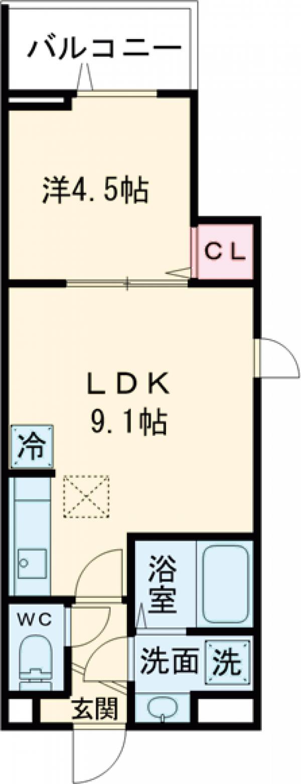 セレスティア西亀有の間取り