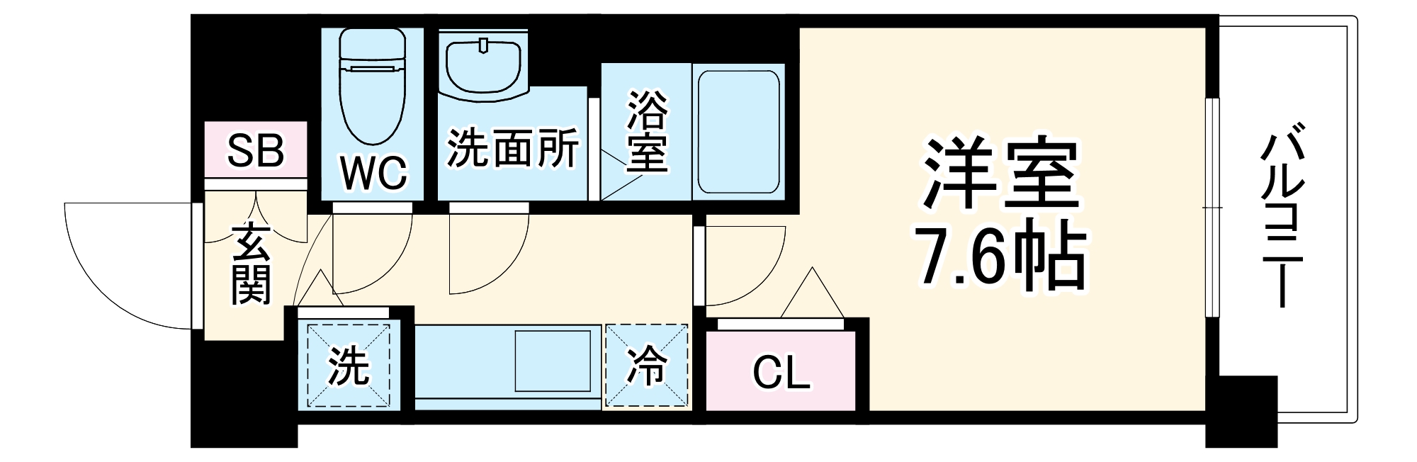 プレサンス京都天使突抜奏の間取り
