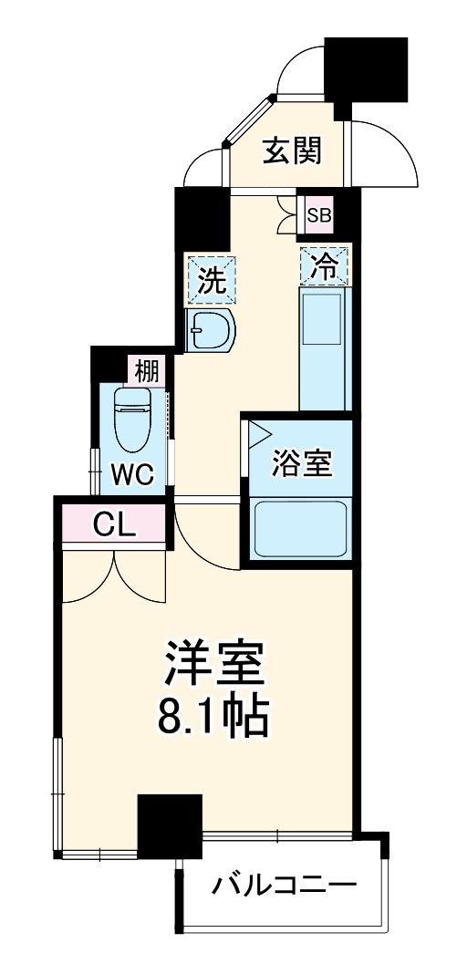 エスカーサ大阪城東の間取り