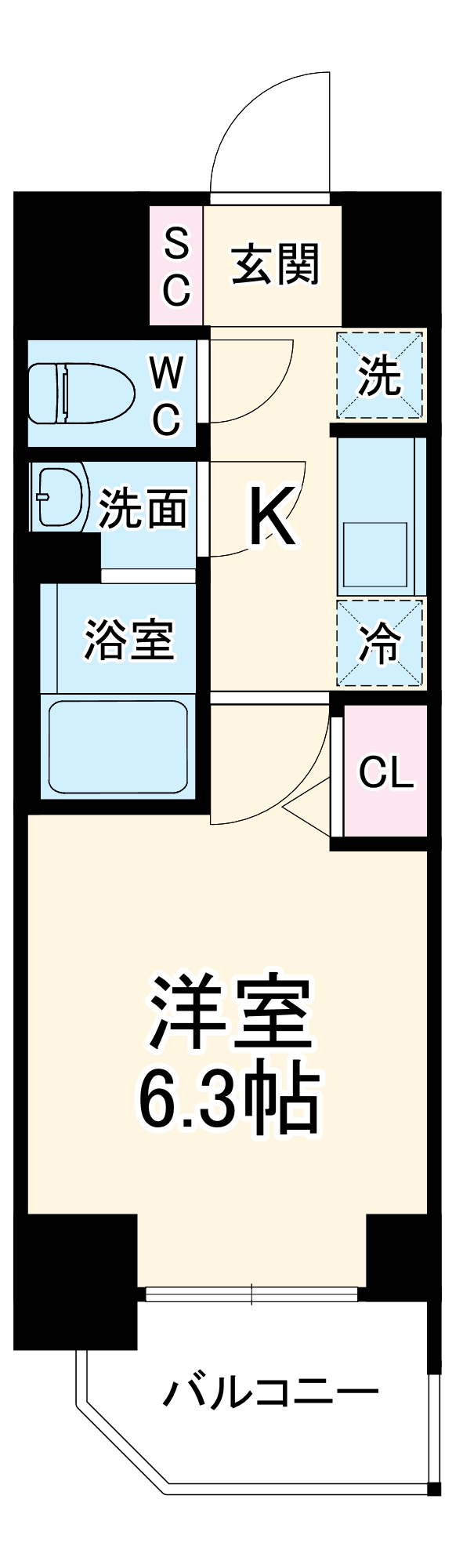 MAXIV東別院の間取り
