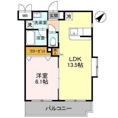 リラッサーレ Ⅱの間取り