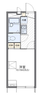 レオパレス寺台ロフトの間取り