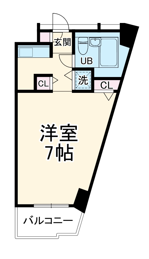 エトワール北梅田の間取り