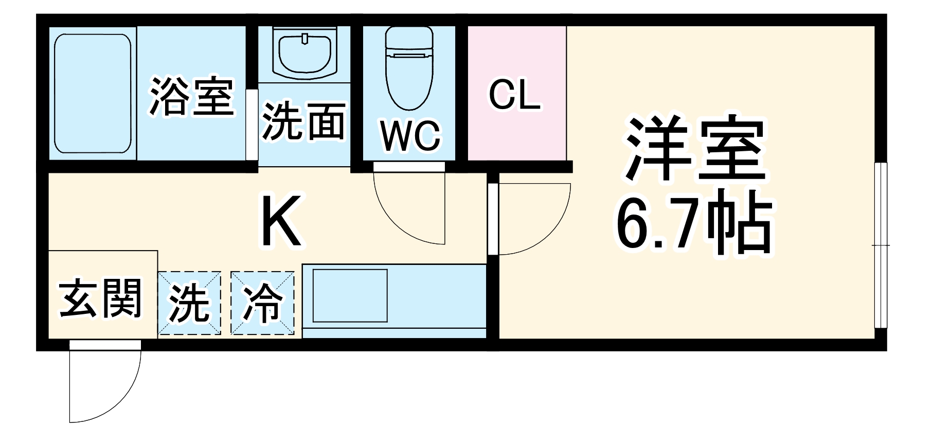 パステールグラン新臼井田の間取り