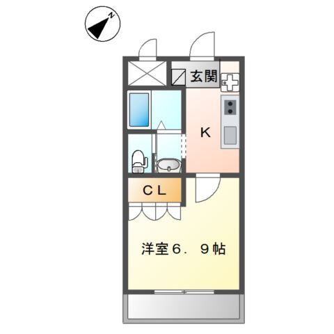 コンフォール・戸手の間取り