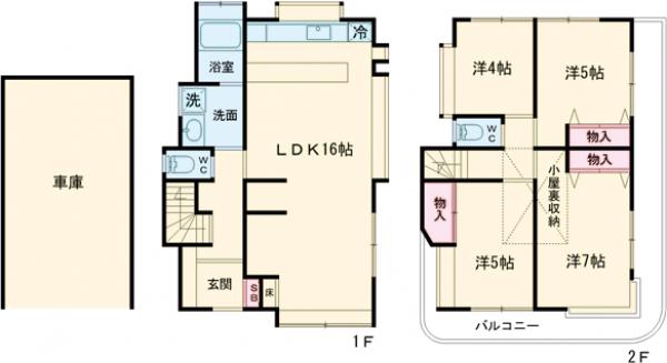 成城8丁?貸家の間取り