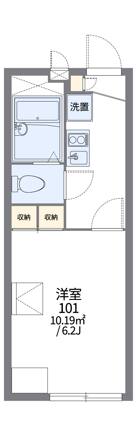 レオパレス大樹の間取り