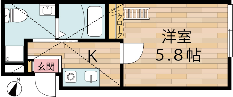 京町の完工年月(2026年5月)築の賃貸アパートの間取り