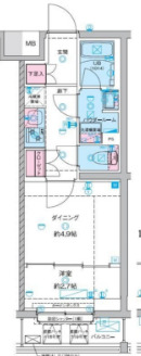 ジェノヴィア竹ノ塚の間取り