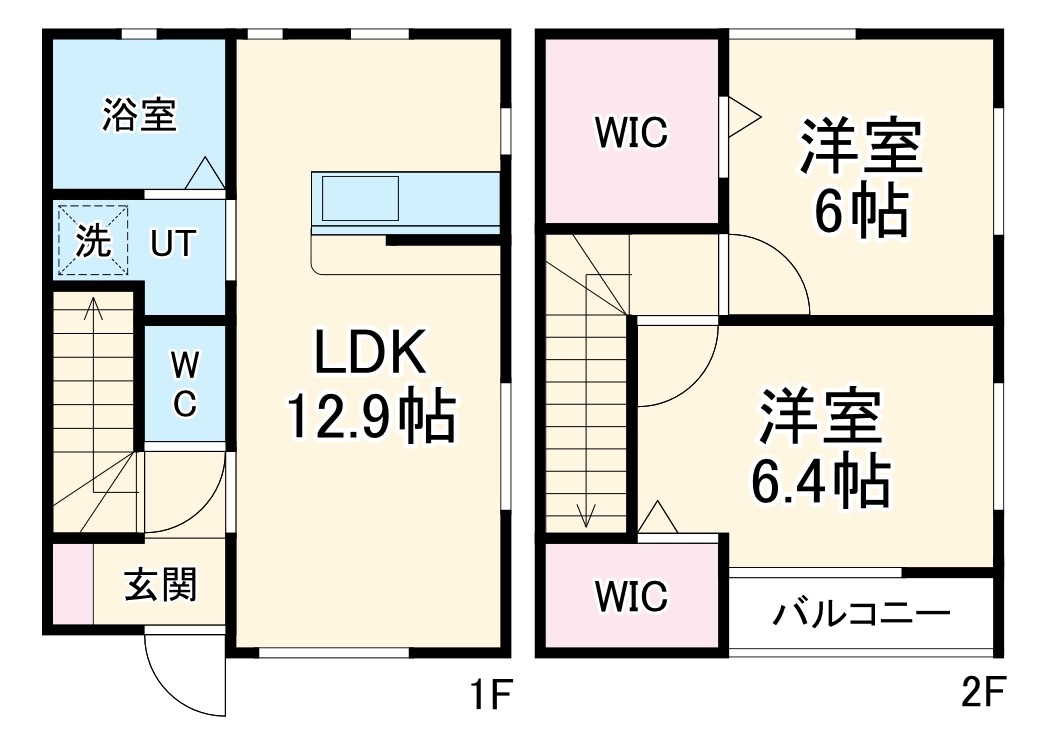りずむはうすβの間取り