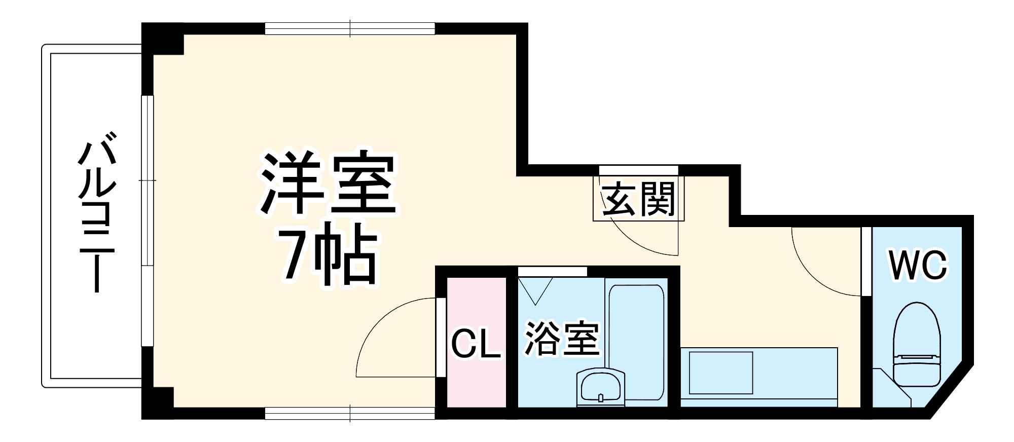 ペントハウス17の間取り