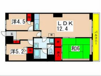 東千葉ハイツ壱号棟の間取り