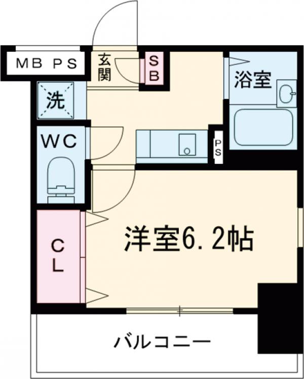 メインステージ門前仲町の間取り